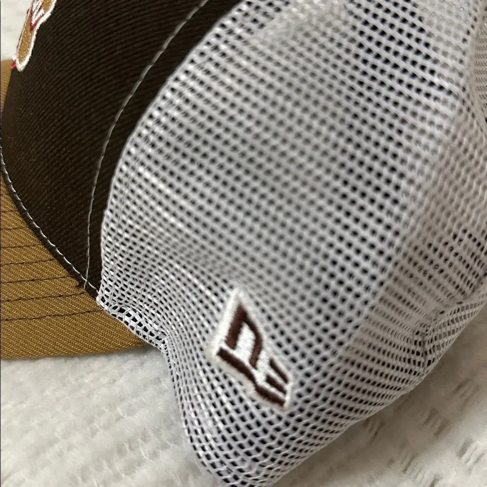 New Era Brown Kevin Harvick Busch Dog Brew Trucker 9FORTY Snapback Hat